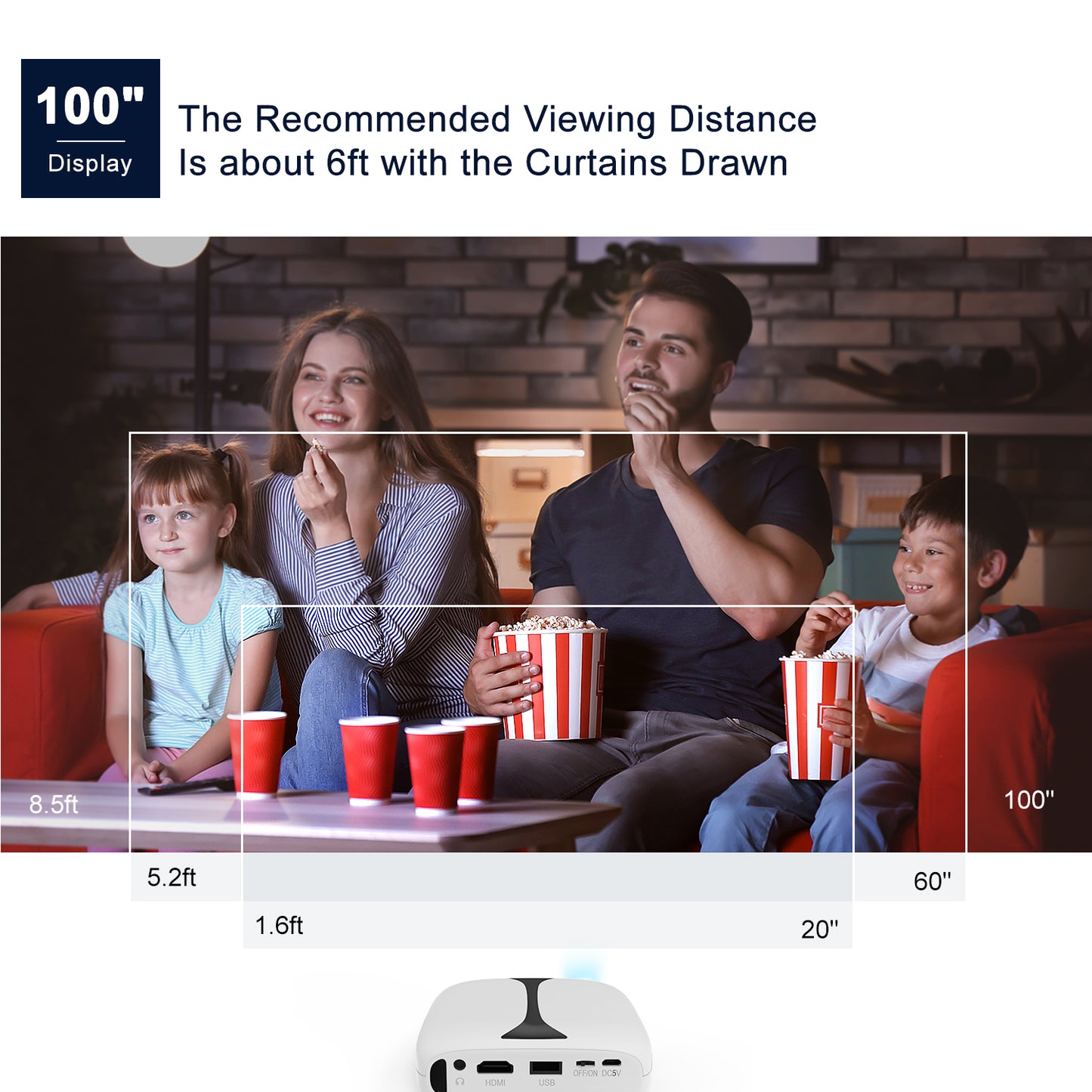 Vankyo Burger 101 Mini Projector - eplanetworld