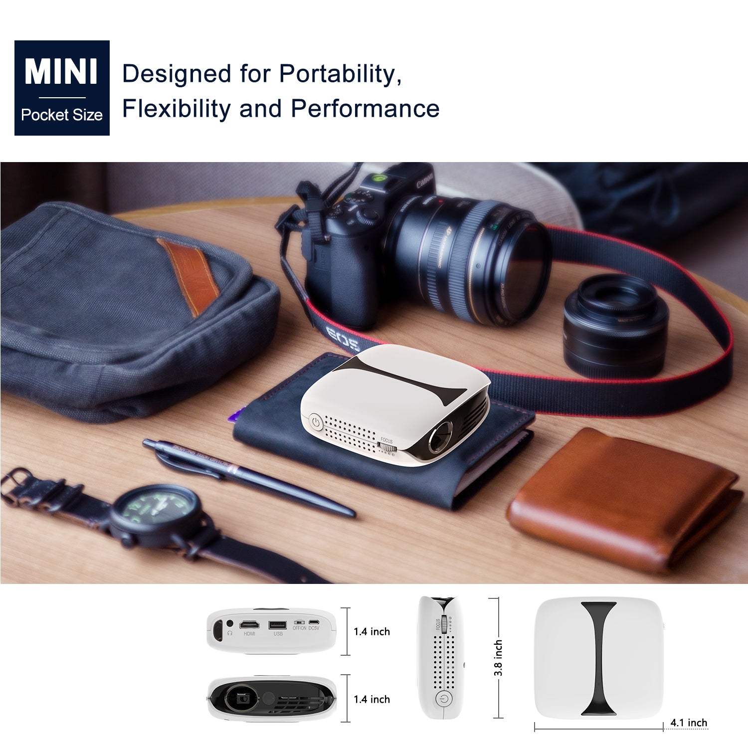 Vankyo Burger 101 Mini Projector - eplanetworld