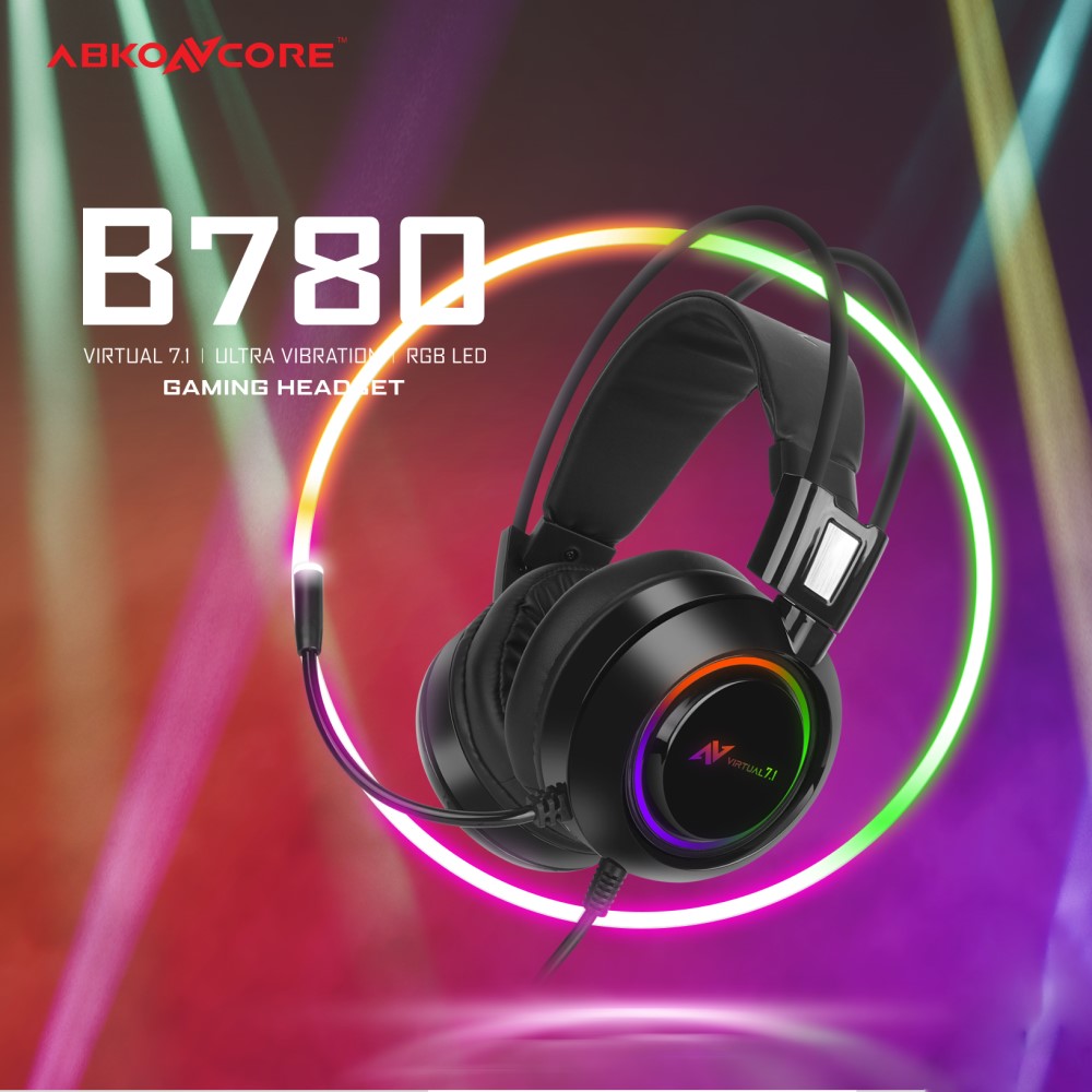 ABKO B780 Computer Gaming Headset Virtual 7.1 USB