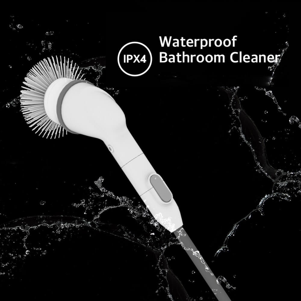 ABKO Wireless Electric Spin Bathroom Scrubber - Waterproof