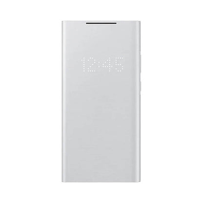 Samsung Note20 LED View Cover Silver, Front View