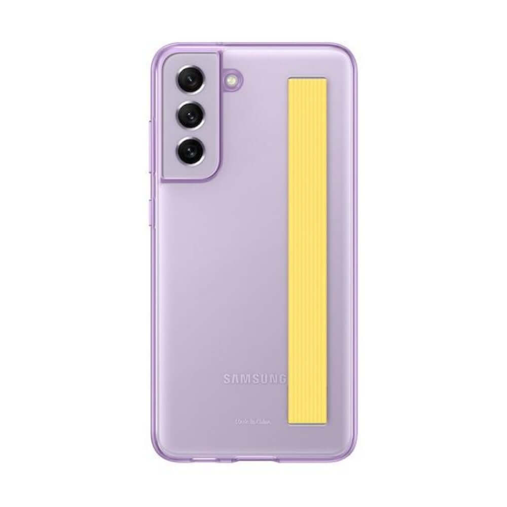 Samsung Galaxy S21 FE Clear Strap Cover - Lavender - eplanetworld