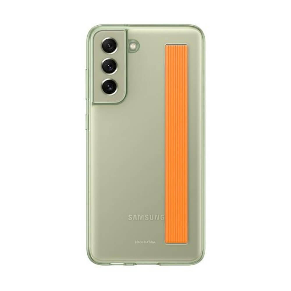 Samsung Galaxy S21 FE Clear Strap Cover - Olive - eplanetworld