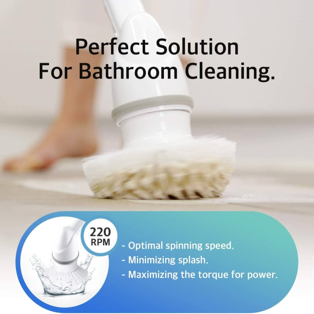 ABKO Wireless Electric Spin Bathroom Scrubber - Lifestyle 3